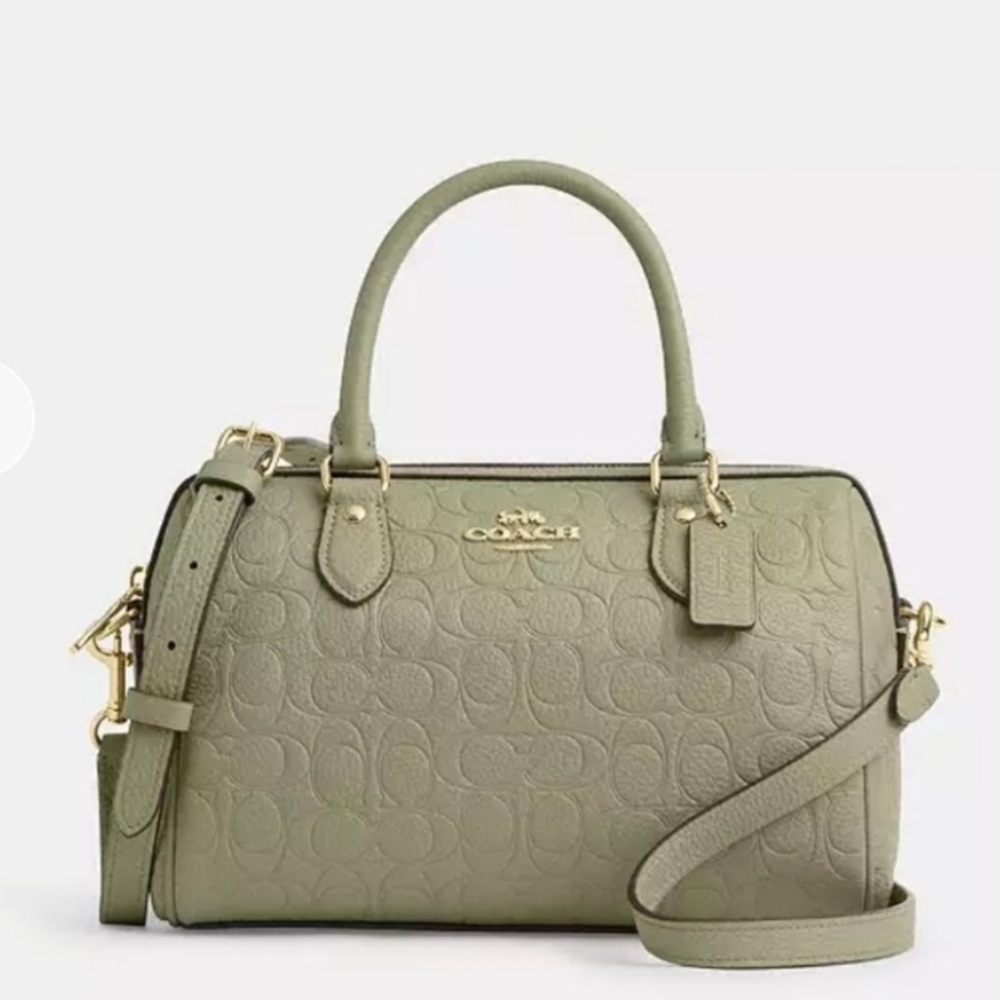 Rowan Crossbody Bag In Signature Leather- Green
